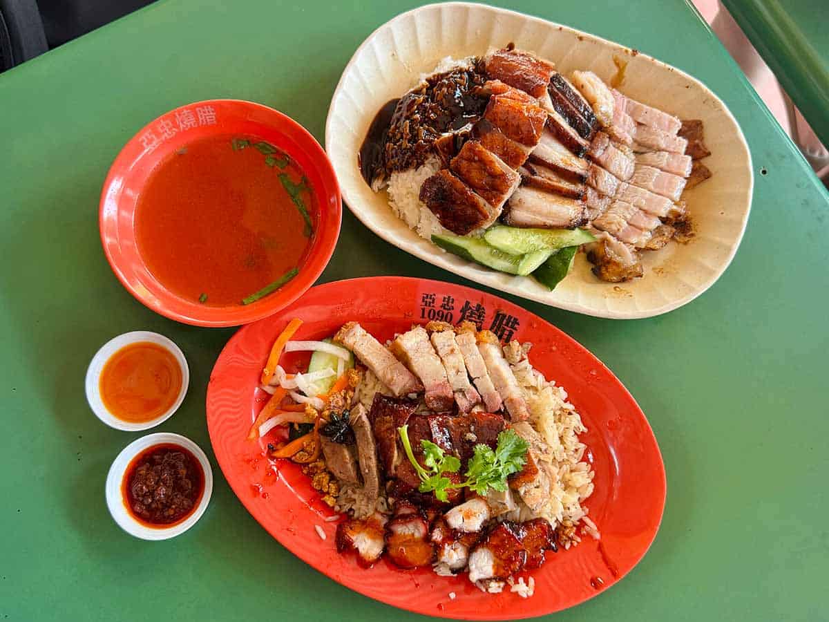 maxwell roast meat showdown - overview of food