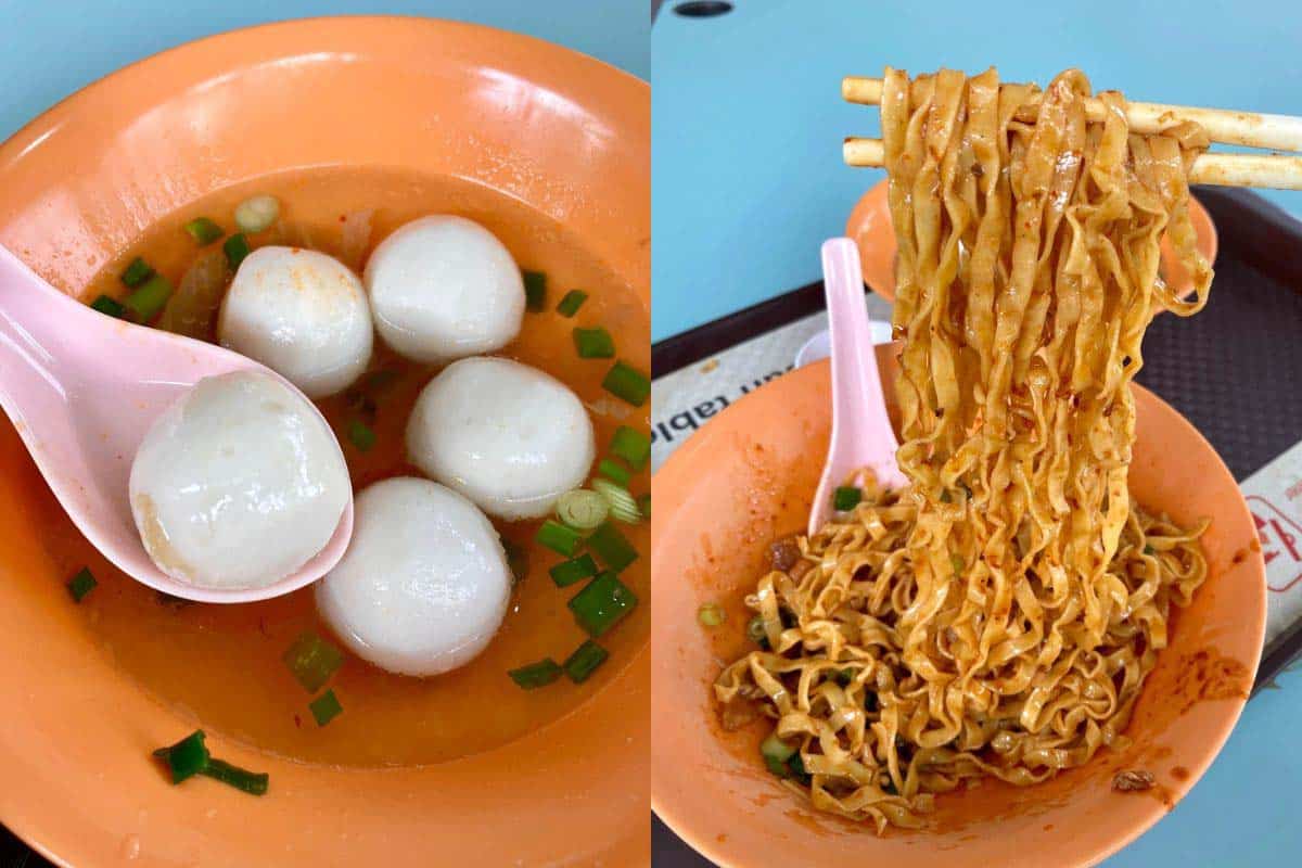 mei ling market & food centre - xin lu teochew fishball noodles food