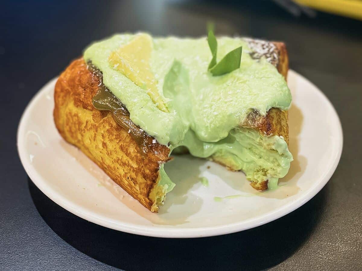 Butter Kaya - Pandan Lava Toast