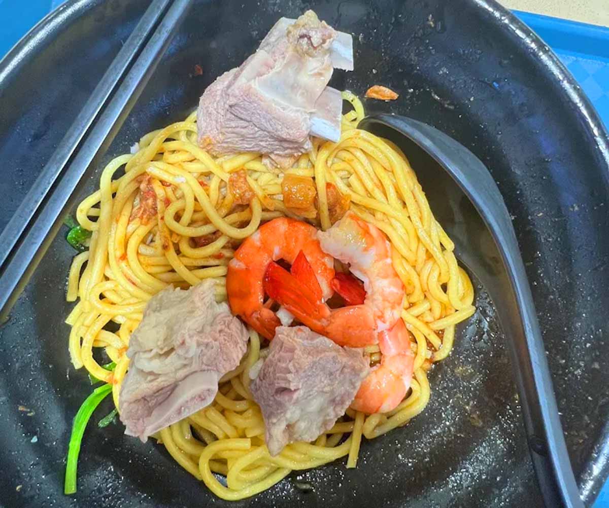 Hock Kee Prawn Noodles - Pork Ribs Prawn Noodles