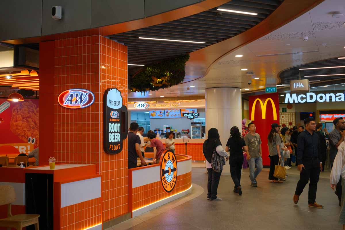 VivoCity revamped Basement 2 - A&W