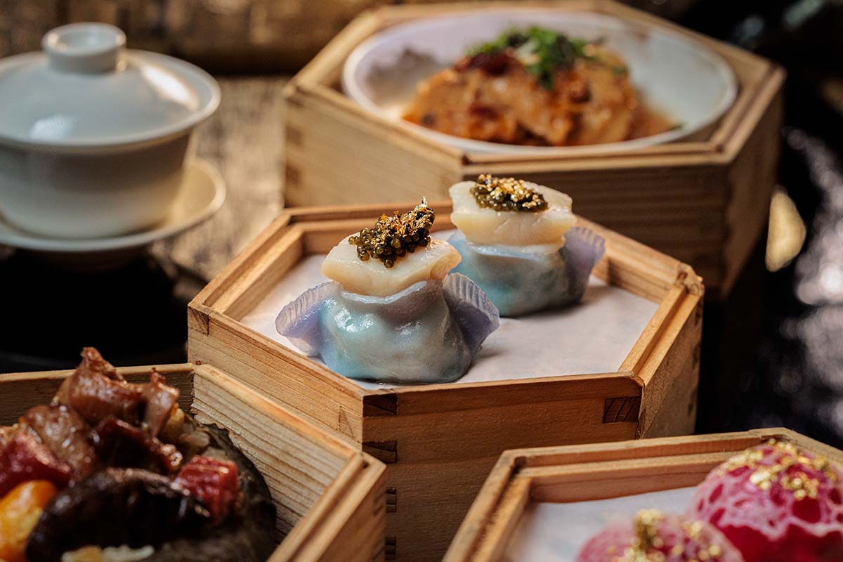 dim sum guide - hokkaido scallop caviar dumpling