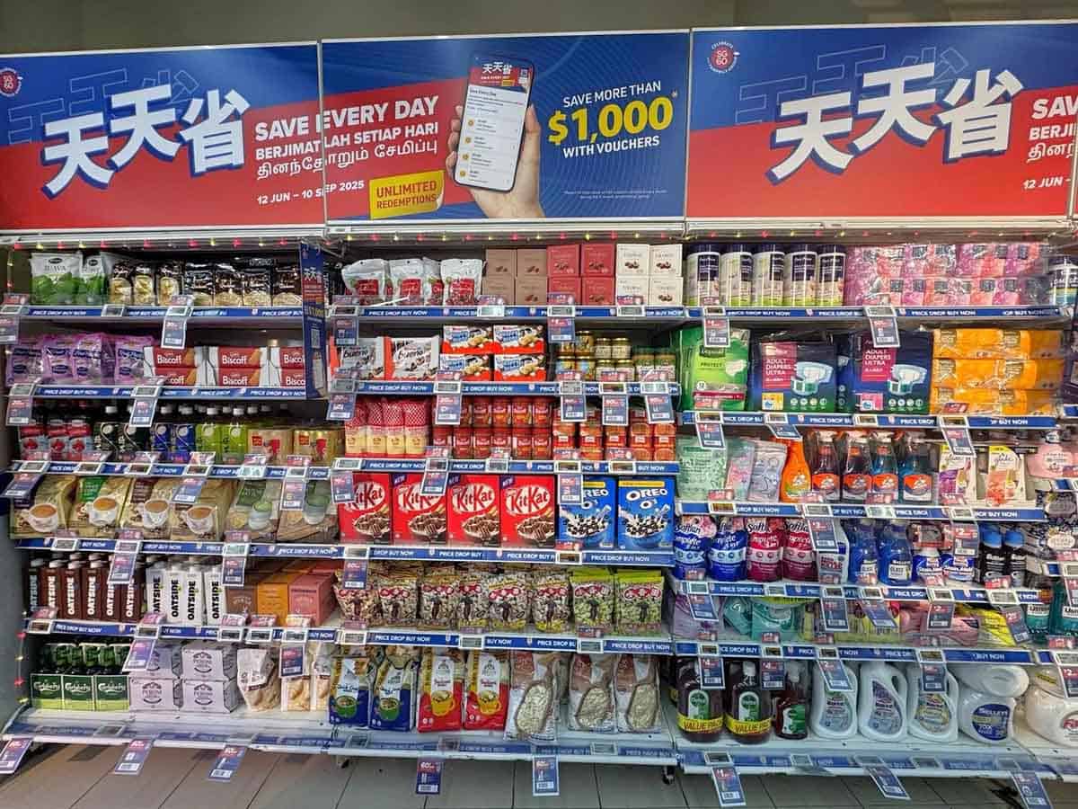FairPrice Save - supermarket shelf