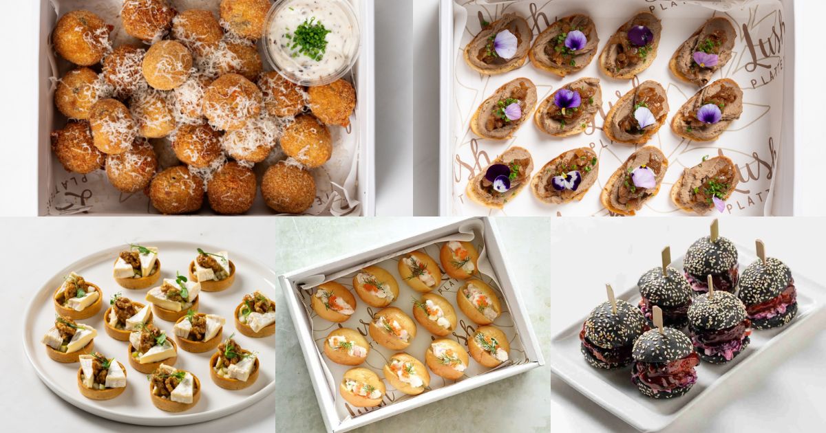best canapes - lush platters a la carte boxes