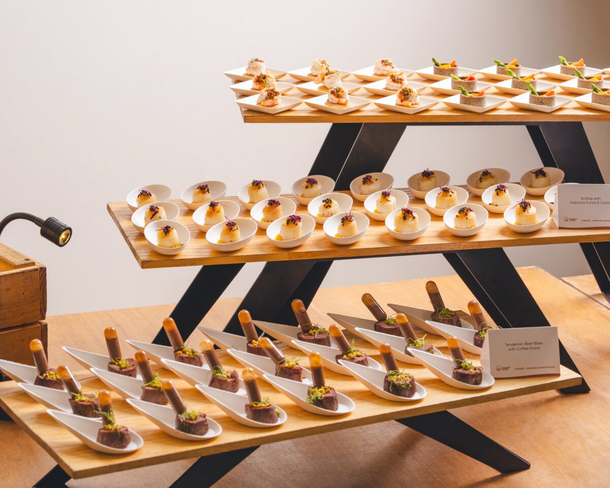 best canapes - orange clove catering spread