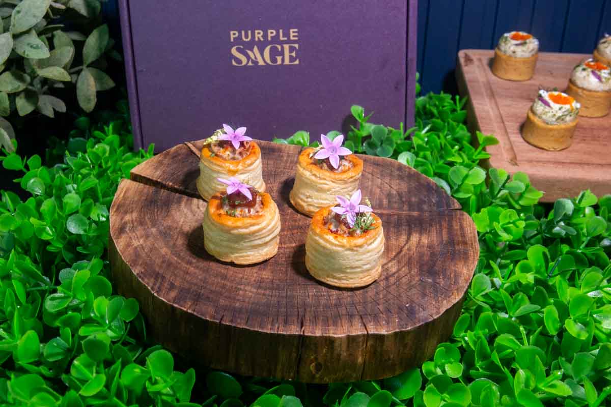 best canapes - purple sage Decadent Pulled Wagyu Beef