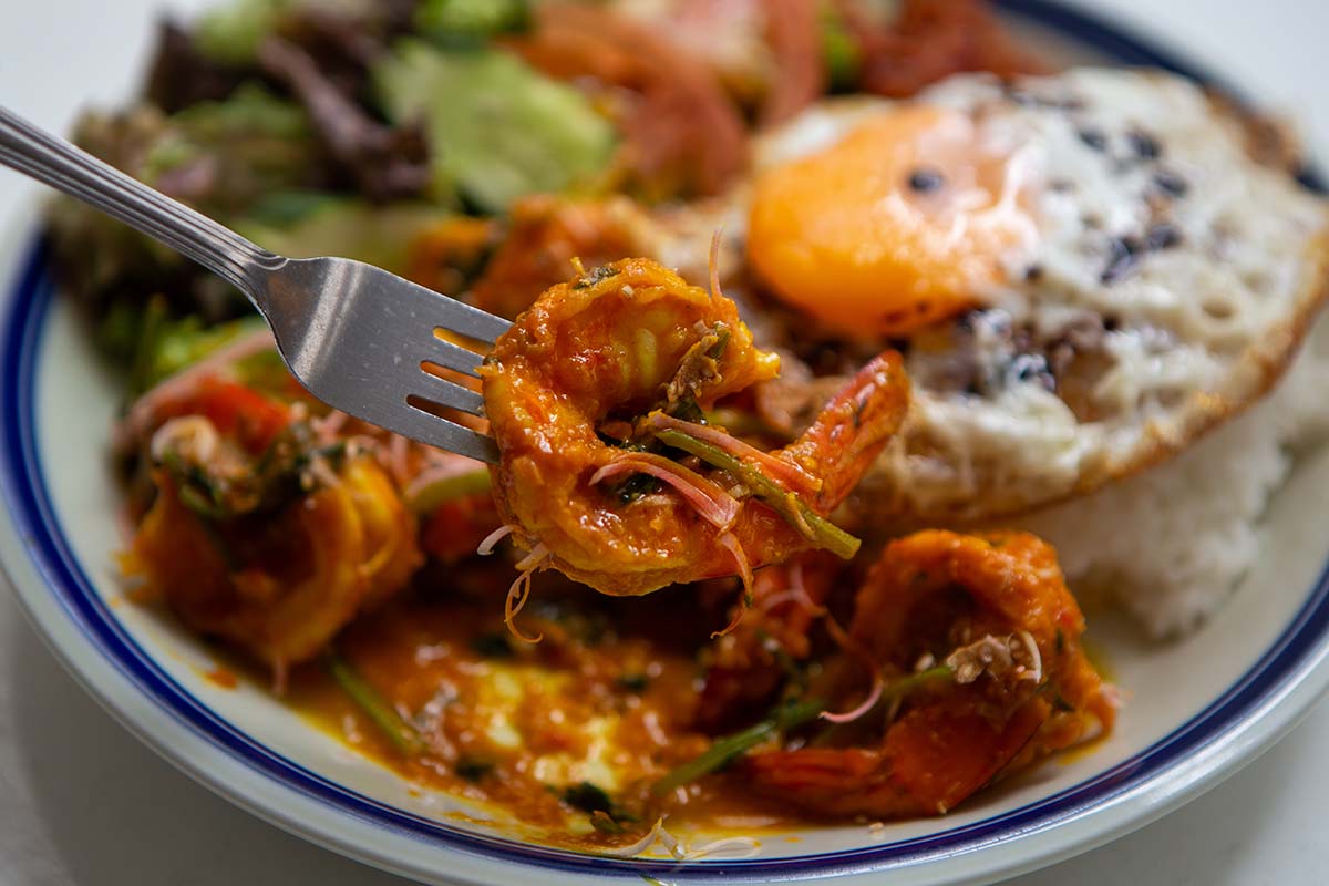 best rated penang cuisine 7 best rated penang cuisine - mama's chilli prawn close up