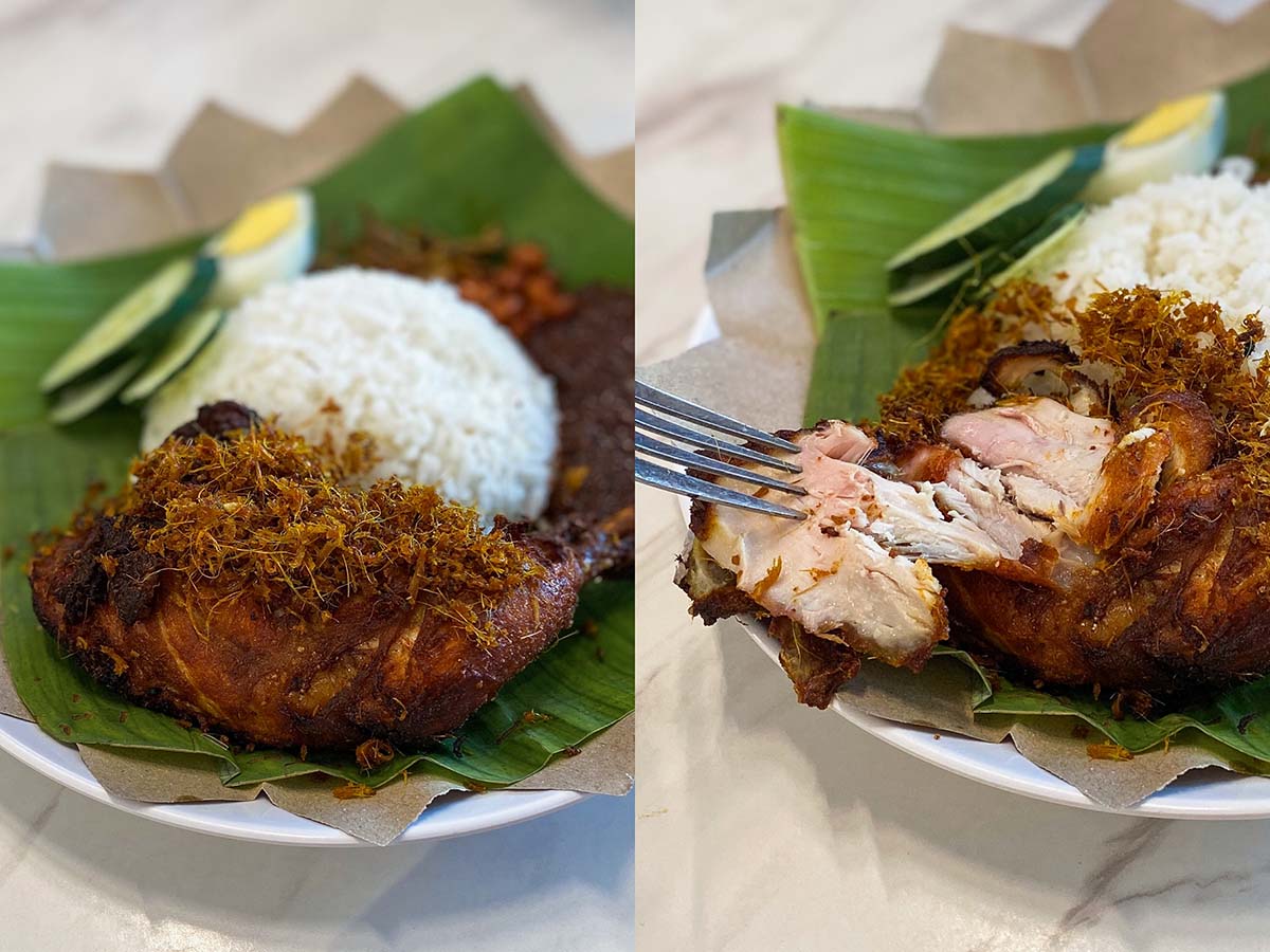 Nasi Lemak Sepinggan - Fried chicken