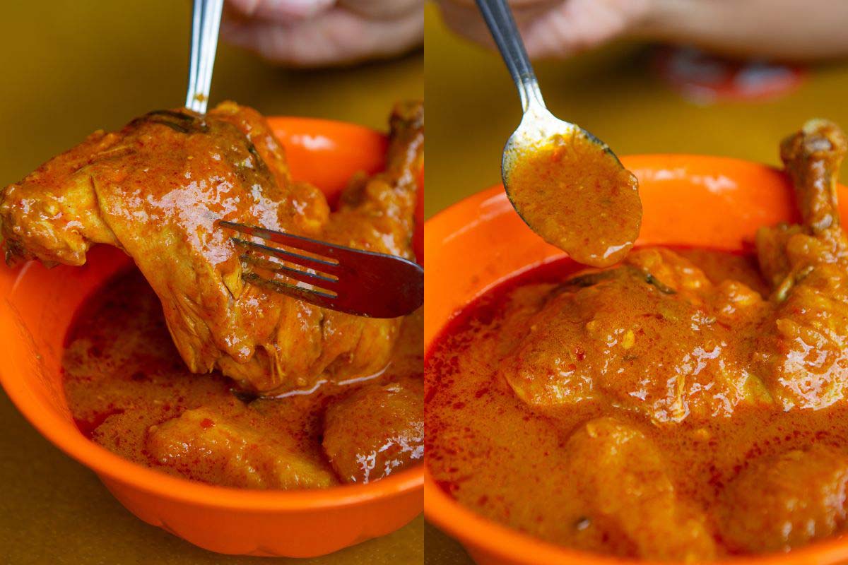 ga-hock roti prata - chicken curry ingredients