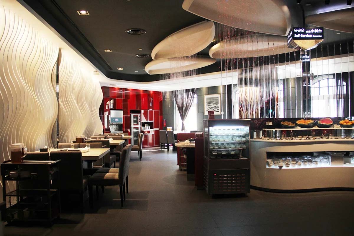 haidilao clarke quay closes - interior of restaurant