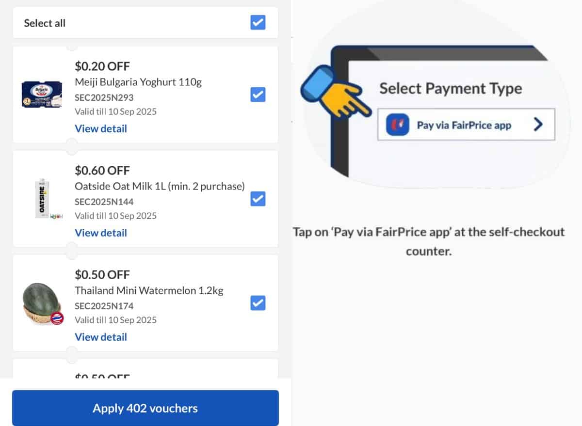 FairPrice Save - app steps