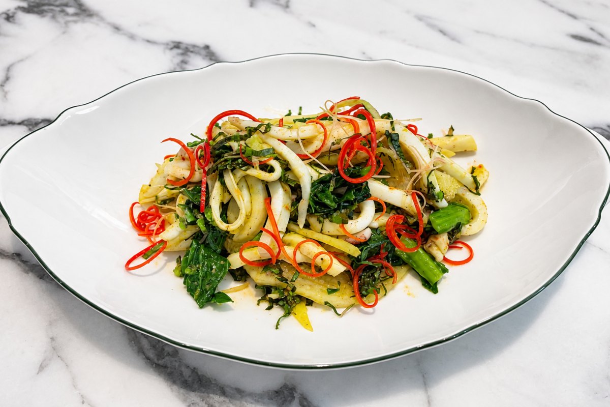 tanica - squid salad
