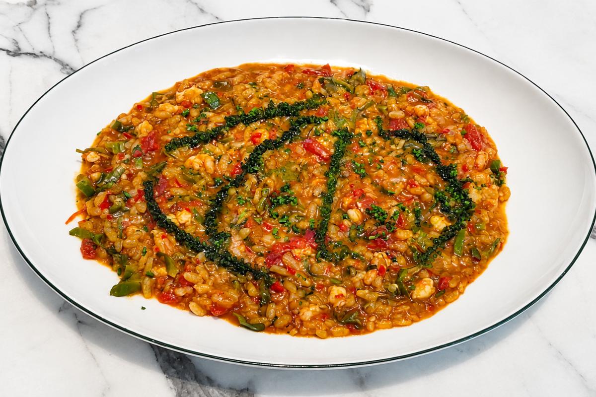 tanica - risotto on plate