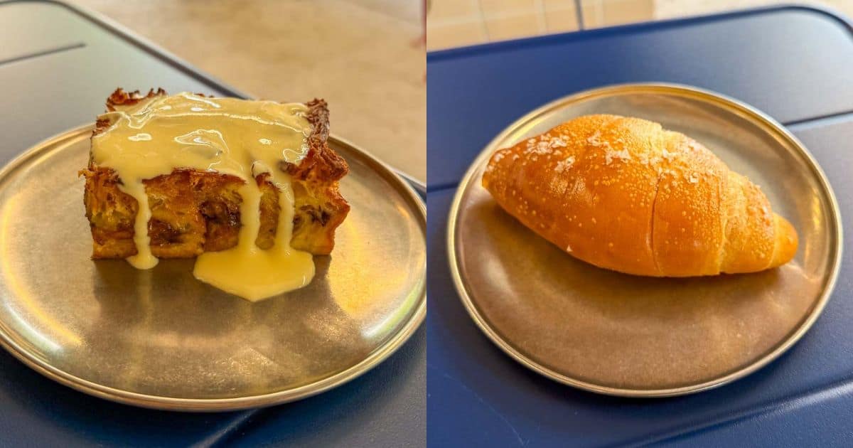 the campus ampang - universal bakehouse nutella bread pudding & shio pan