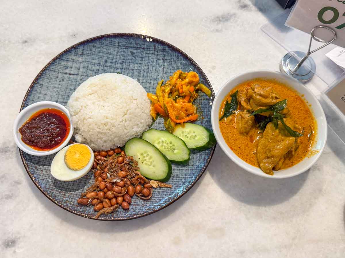 the canteen by tin box - curry chicken nasi lemak