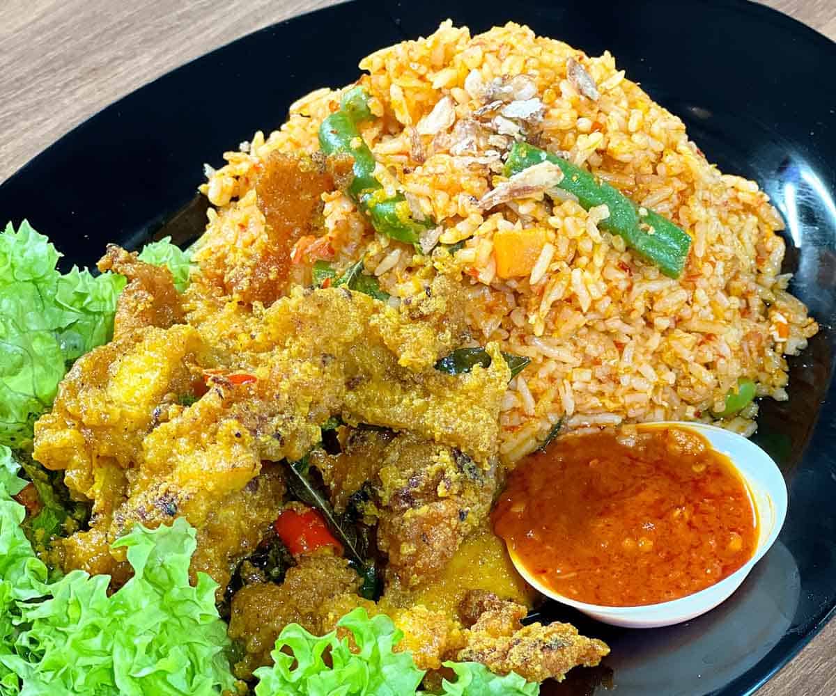 village cafeteria opens - nasi goreng butter chicken