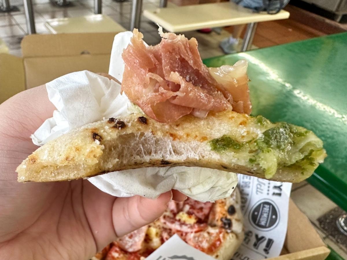 That's my pizza - pesto prosciutto