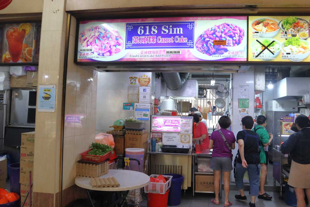 best-rated carrot cake - stall front