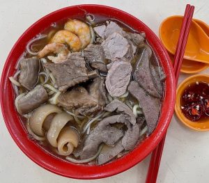 Middle Road Prawn Mee - pork rib prawn mee