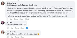 Tai Hwa Coffee Stall owner passes - Facebook Comments Tai Hwa Coffee Stall owner passes - Facebook Comments