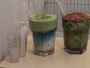 Wong Fu Fu Cinnamoroll - Matcha Zilla and Mega Matcha Coconut Latte