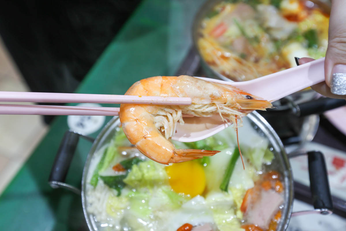zi bu yang sheng - prawn upclose