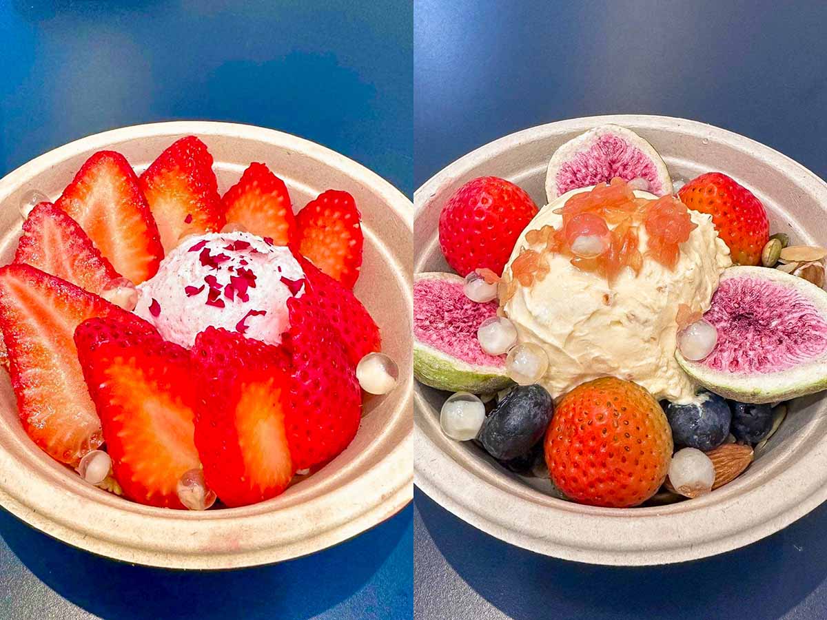 LactoThink - Berry & Mango bowls