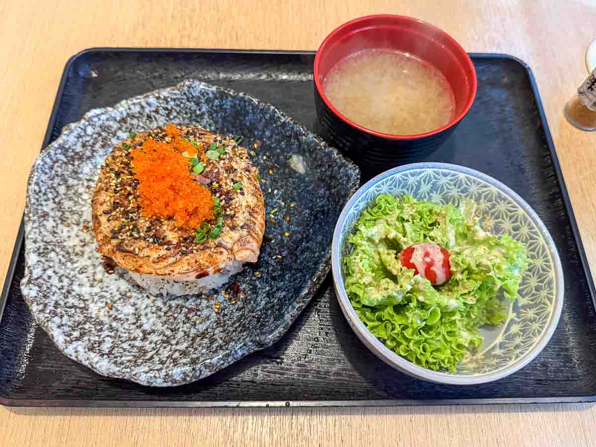 dhoby ghaut food guide - ichi tei salmon aburi