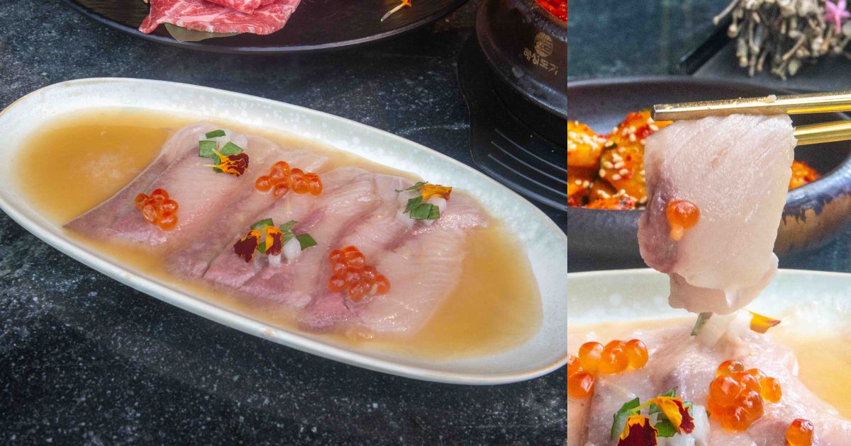 hanjip korean grill house - hamachi carpaccio