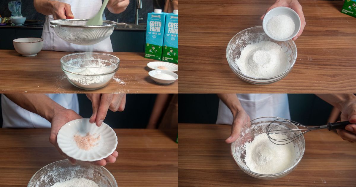 vinamilk - milk balls recipe dry ingredients