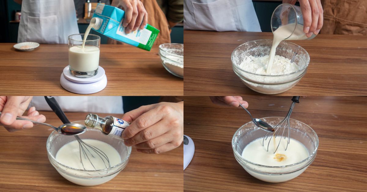 vinamilk - milk balls recipe wet ingredients
