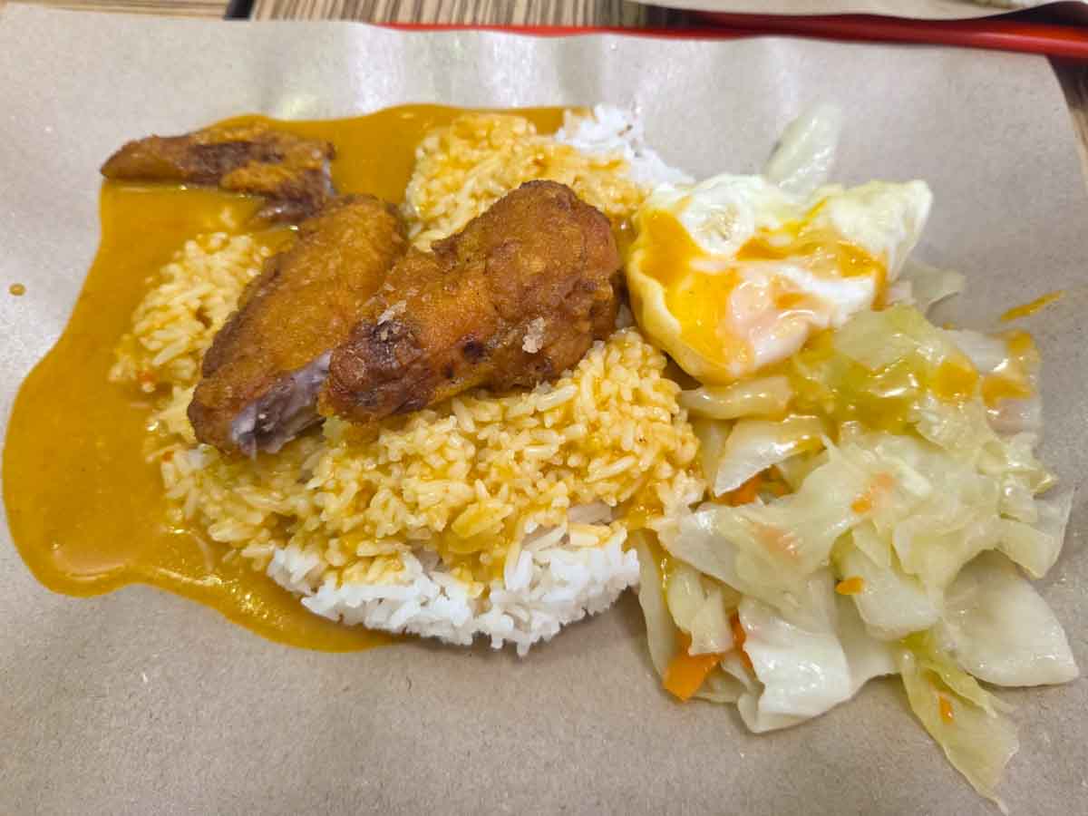 worst rated curry rice - chicken wing