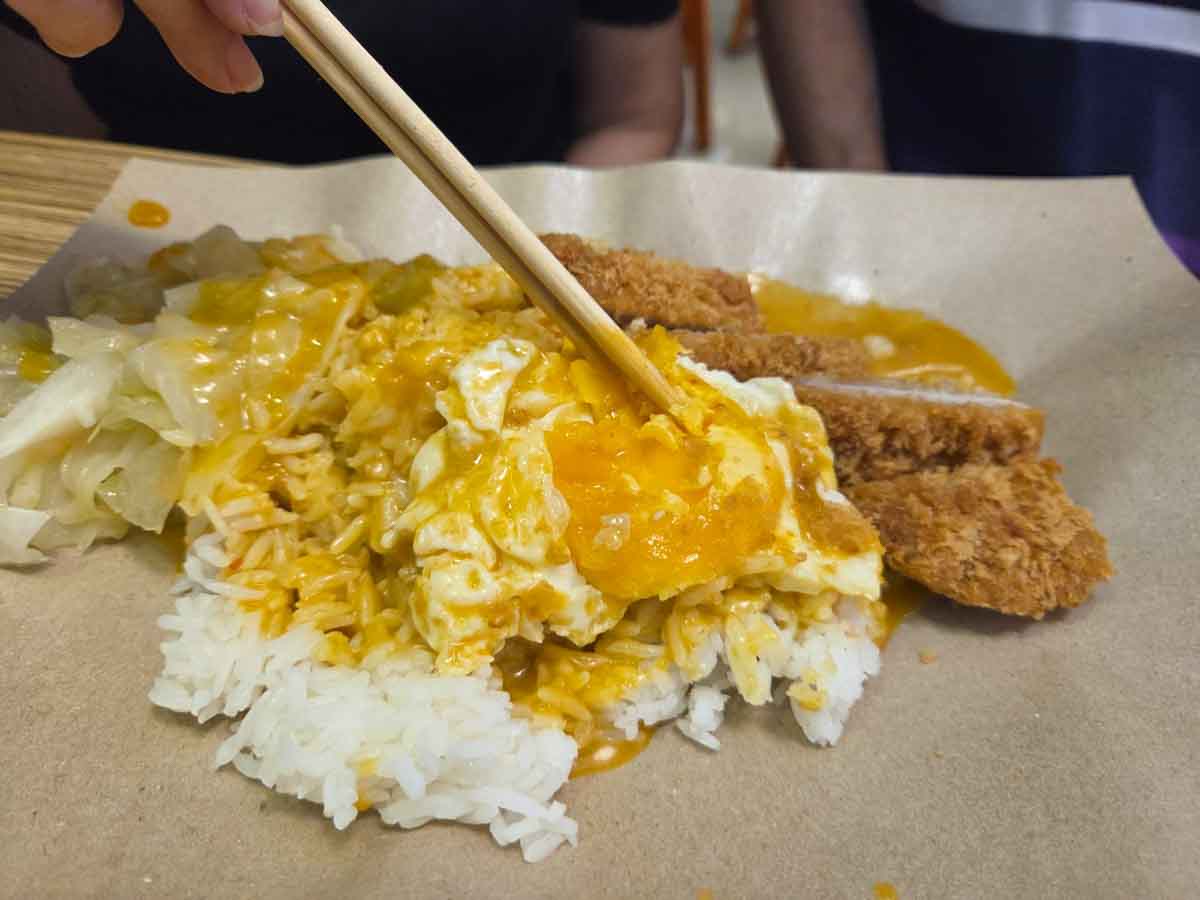 worst rated curry rice - fried egg