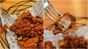 BHC Chicken Star Vista - korean fried chicken close-up