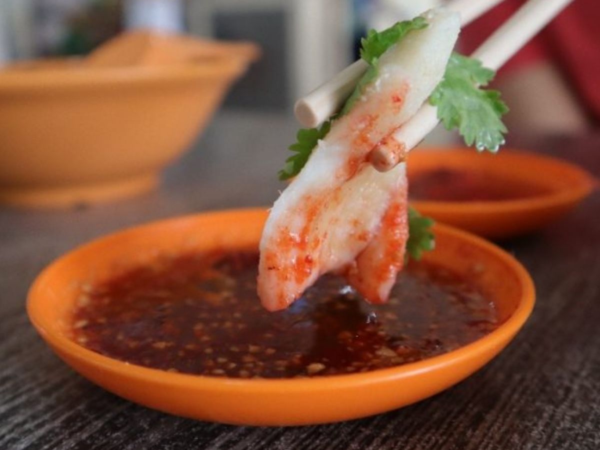 Lao Liang Pork Trotter Jelly & Shark Meat - shark meat with plum sauce