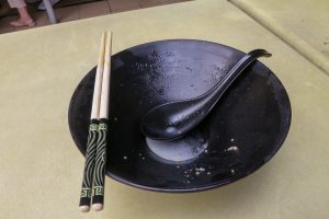 Mugiwara Tonkotsu Ramen - empty bowl