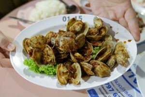 Shen Li Restaurant - sambal half shell mussels Shen Li Restaurant - sambal half shell mussels