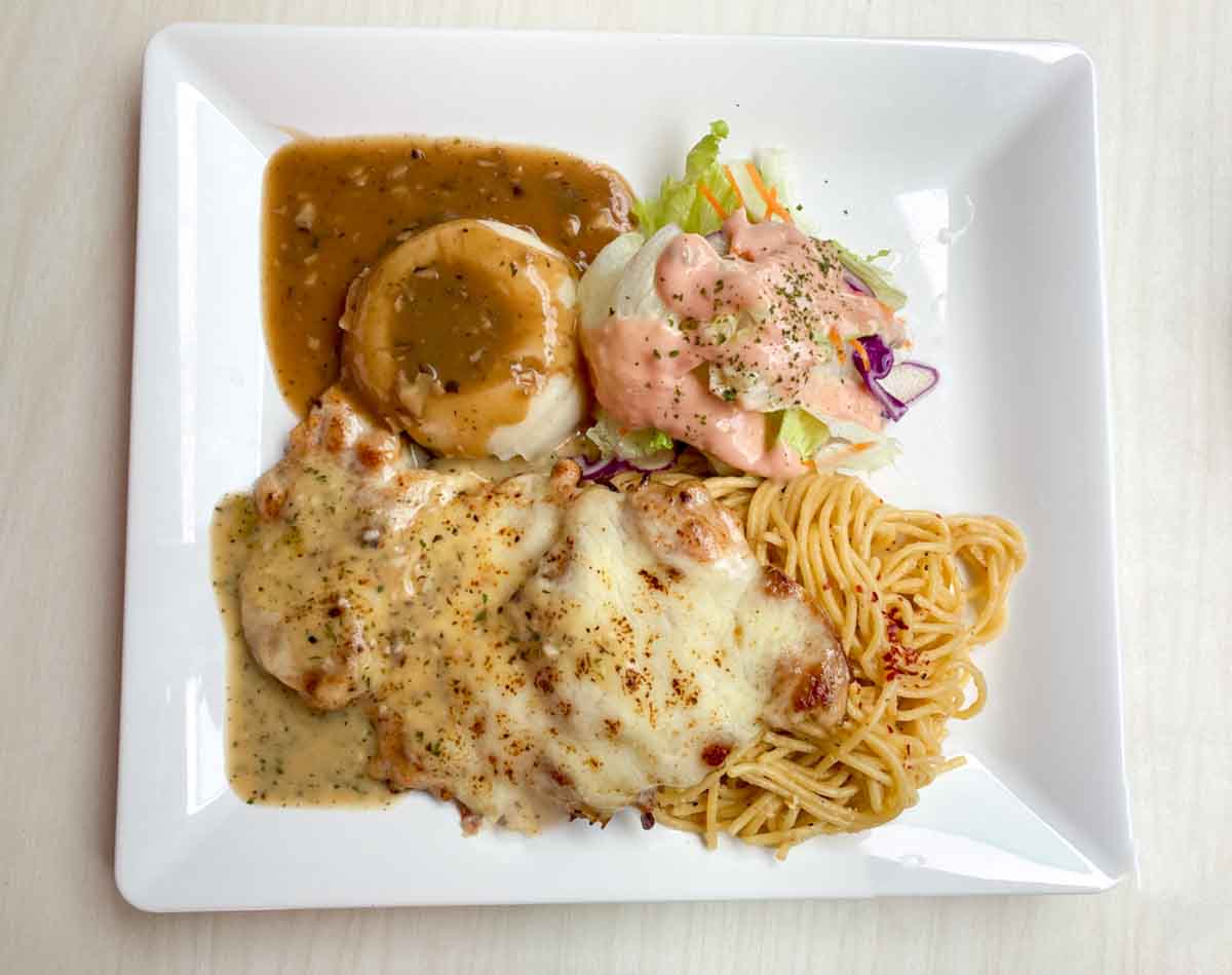 axe western - cheesy pork chop