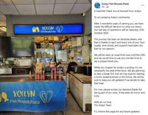 Xcelyn closure - facebook post Xcelyn closure - facebook post