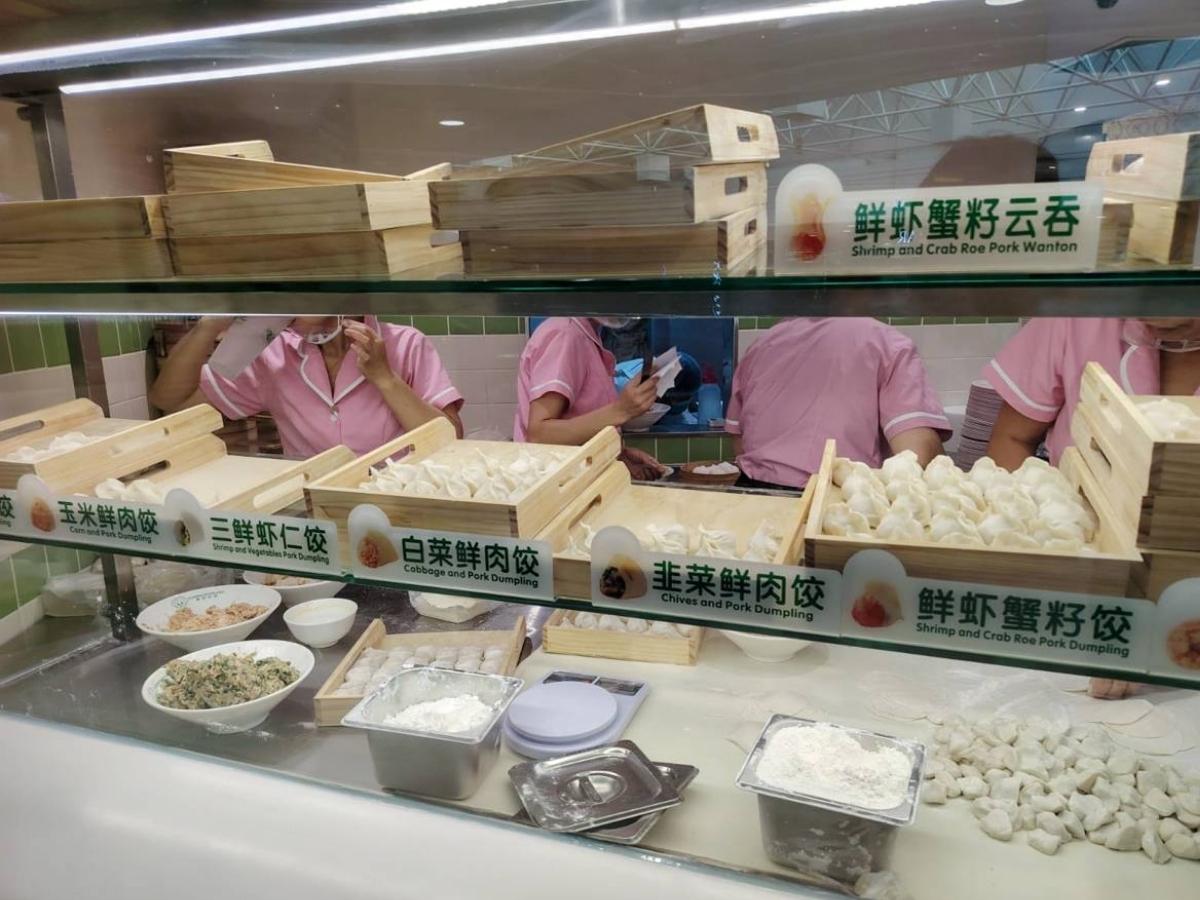 Zhang Ji Yun Jiao - dumplings display