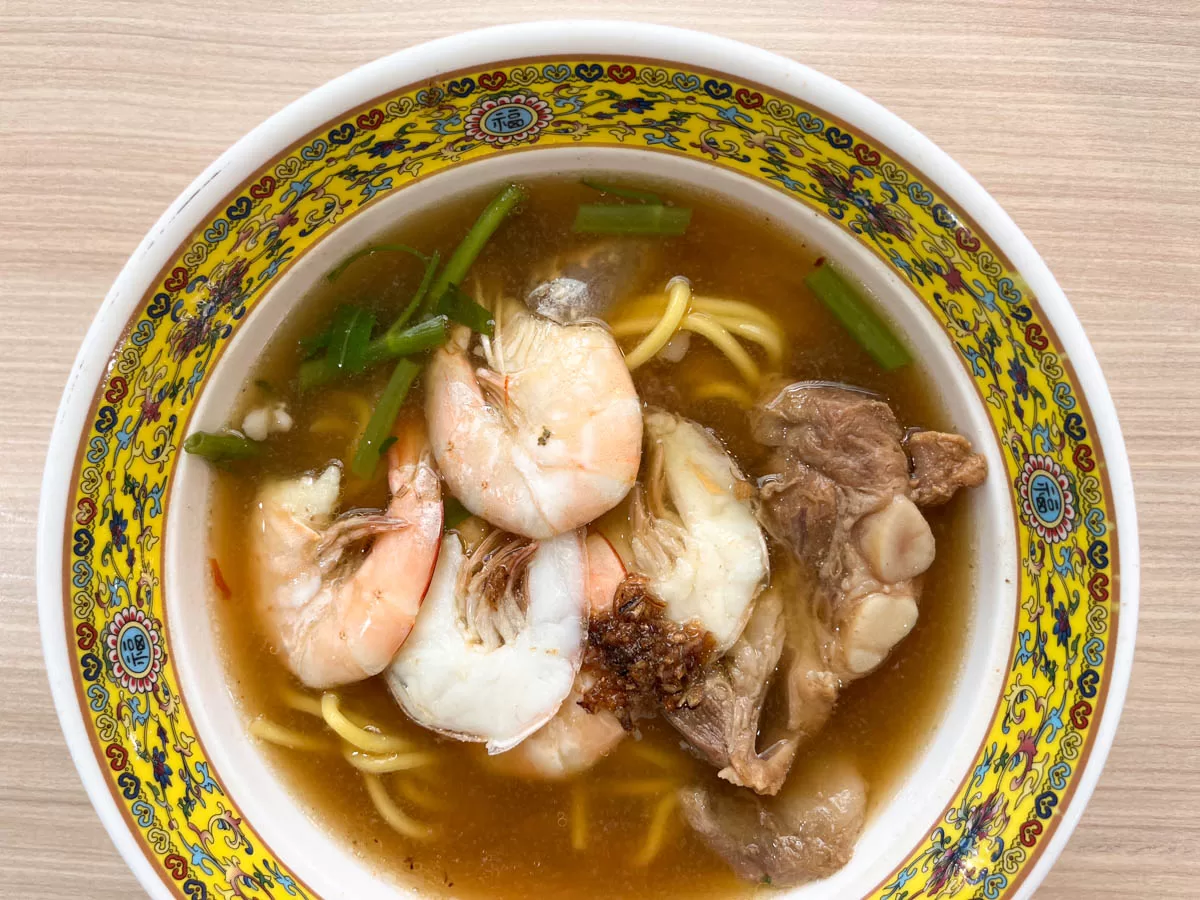 adam road food centre - adam rd noo cheng big prawn noodle pork ribs & prawn noodle