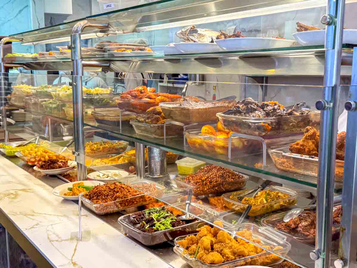 haji lane food guide - hjh maimunah restaurant spread
