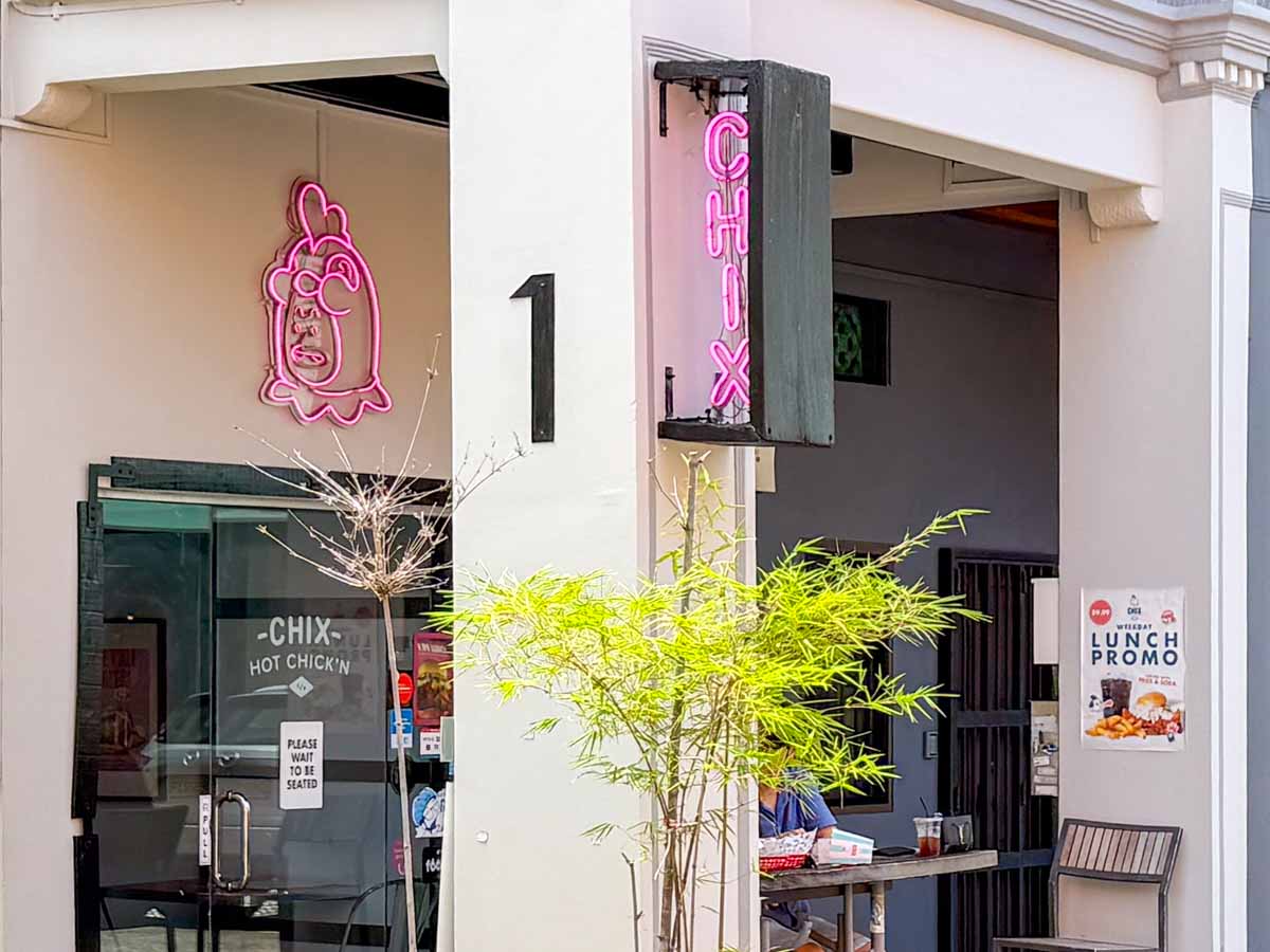 haji lane food guide - chix hot chicken storefront
