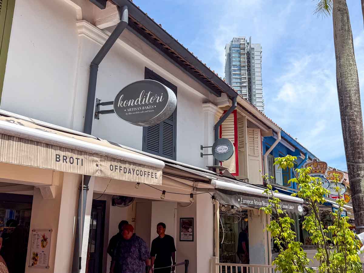 haji lane food guide - konditori storefront