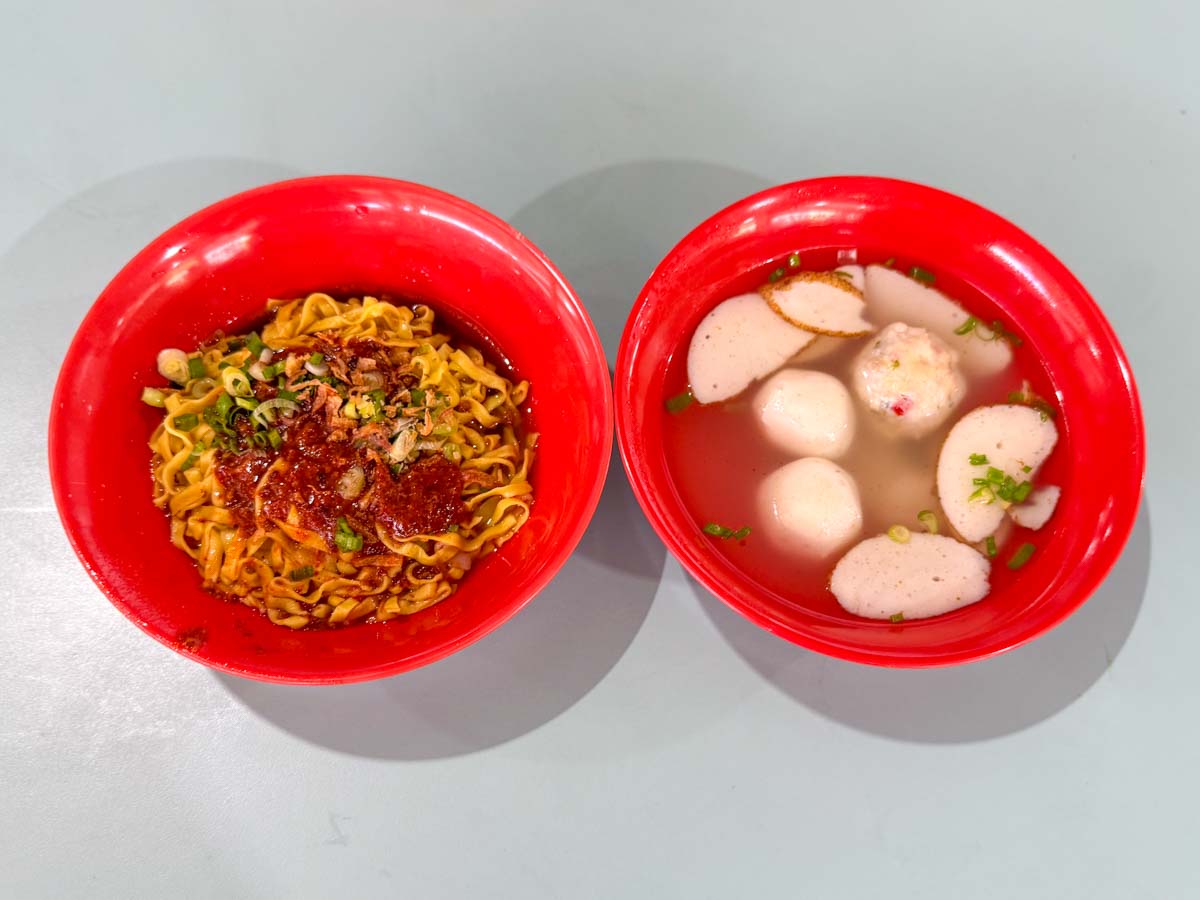 mei ling fishball noodle showdown - hup kee overview