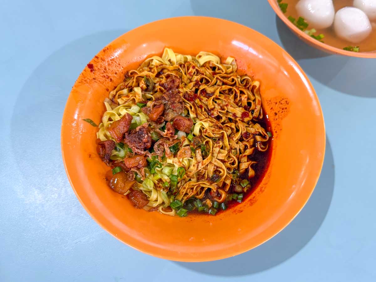 mei ling fishball noodle showdown - xin lu noodles