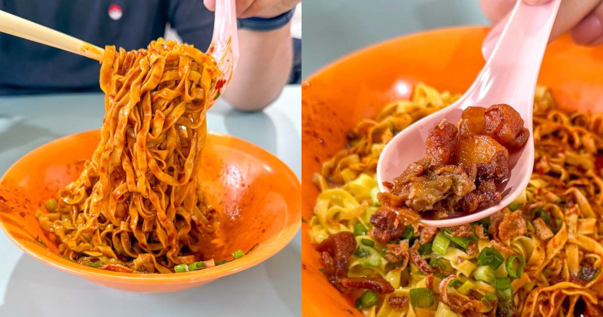 mei ling fishball noodle showdown - xin lu noodles & pork lard