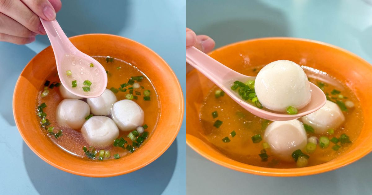 mei ling fishball noodle showdown - xin lu soup & ingredients