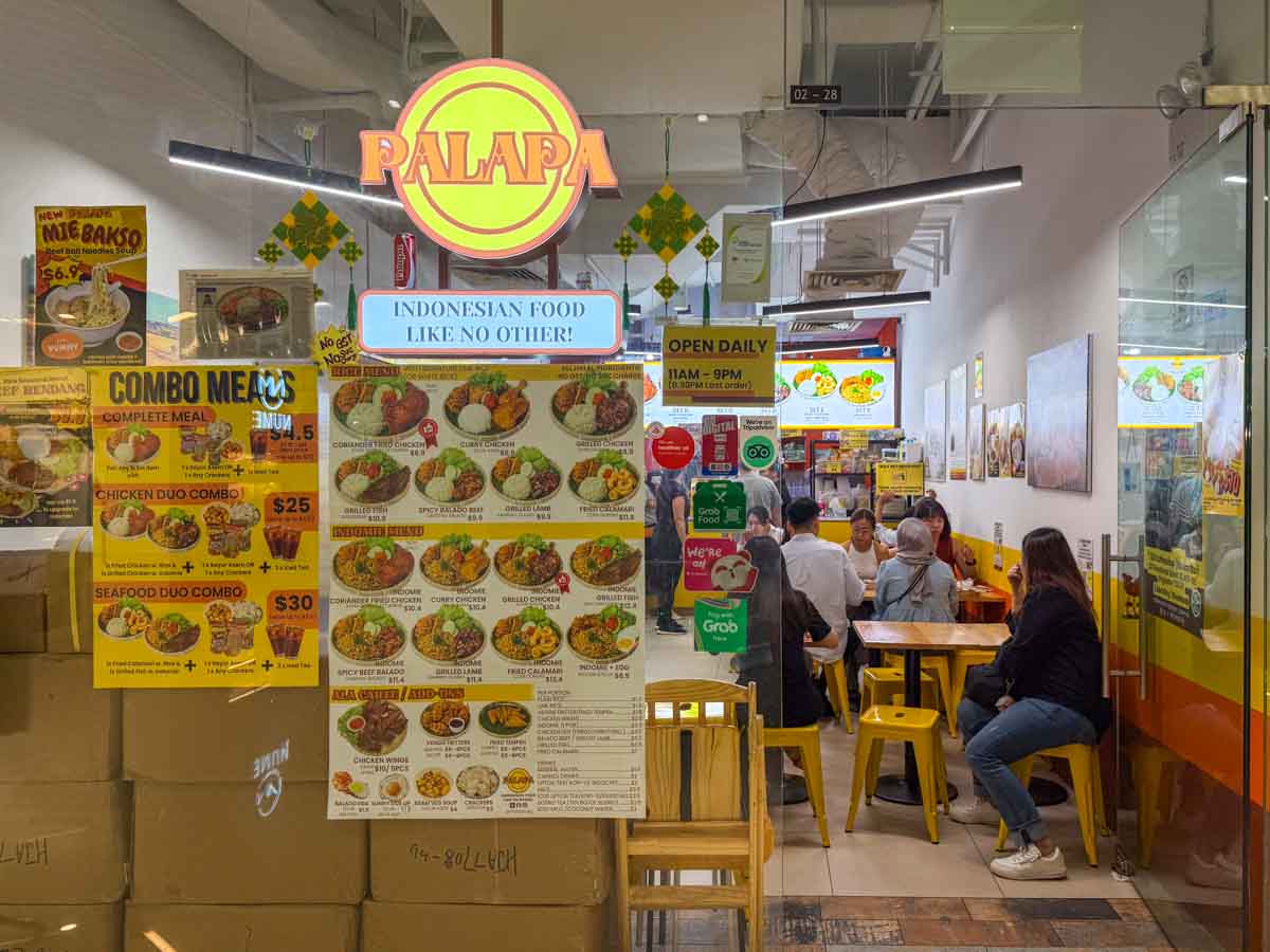 palapa indonesian fast food - storefront