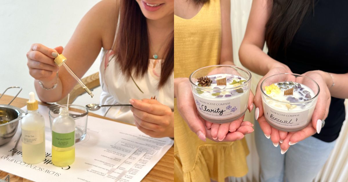 slow scent company - candle making workshops